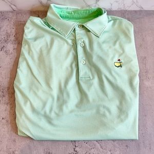 Masters Tech Augusta Striped Golf Polo Shirt
